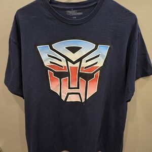 Hasbro Transformers Navy T-Shirt with Red and Blue Design